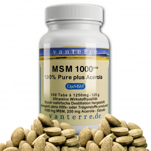 v a n t e r r e 100 X OptiMSM® 1000plus Acerola