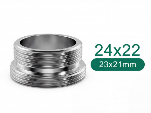 Adapter z gwintem zewnętrznym M24 na gwint zewnętrzny M22