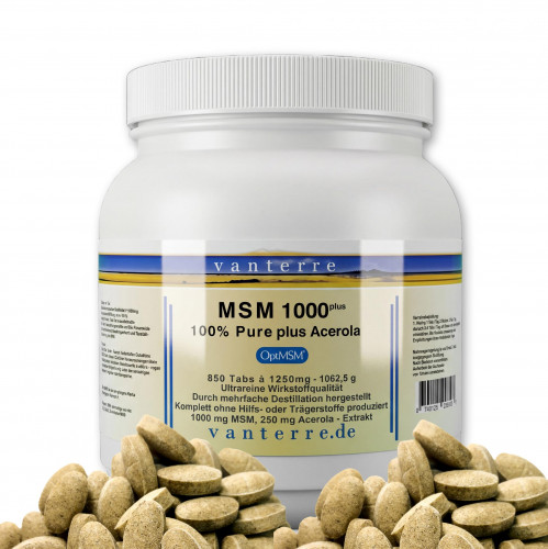 v a n t e r r e 850 X OptiMSM® 1000plus Acerola