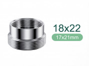 Adapter von M18 Innen-Gewinde auf M22 Aussen-Gewinde