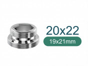 Adapter von M20 Aussen-Gewinde auf M22 Aussen-Gewinde