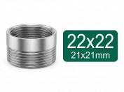 Adapter von M22 Innen-Gewinde auf M22 Aussen-Gewinde