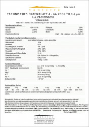NATUR - ZEOLITH - KLINOPTILOLITH ø 6µm 5000g